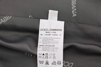 Dolce & Gabbana Elegant Gray Waistcoat Vest Dolce & Gabbana