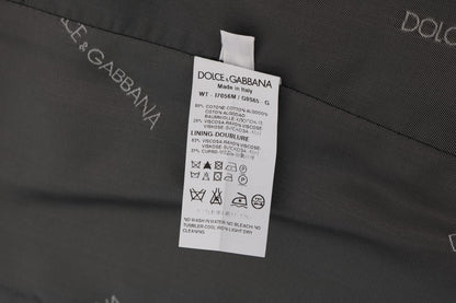 Dolce & Gabbana Sleek Gray Single-Breasted Waistcoat Vest Dolce & Gabbana