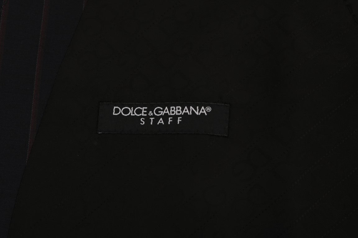 Dolce & Gabbana Elegant Striped Wool Blend Vest Waistcoat Dolce & Gabbana