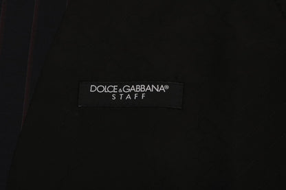 Dolce & Gabbana Elegant Striped Wool Blend Vest Waistcoat Dolce & Gabbana