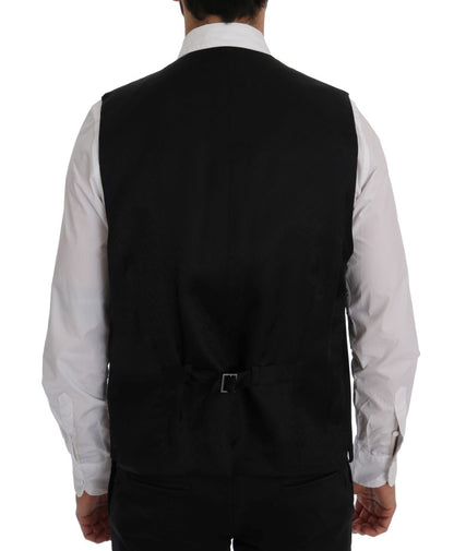 Dolce & Gabbana Elegant Striped Wool Blend Waistcoat Vest Dolce & Gabbana