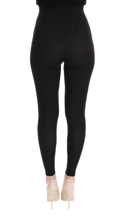 Dolce & Gabbana Elegant High-Waist Cashmere Tights Pants Dolce & Gabbana