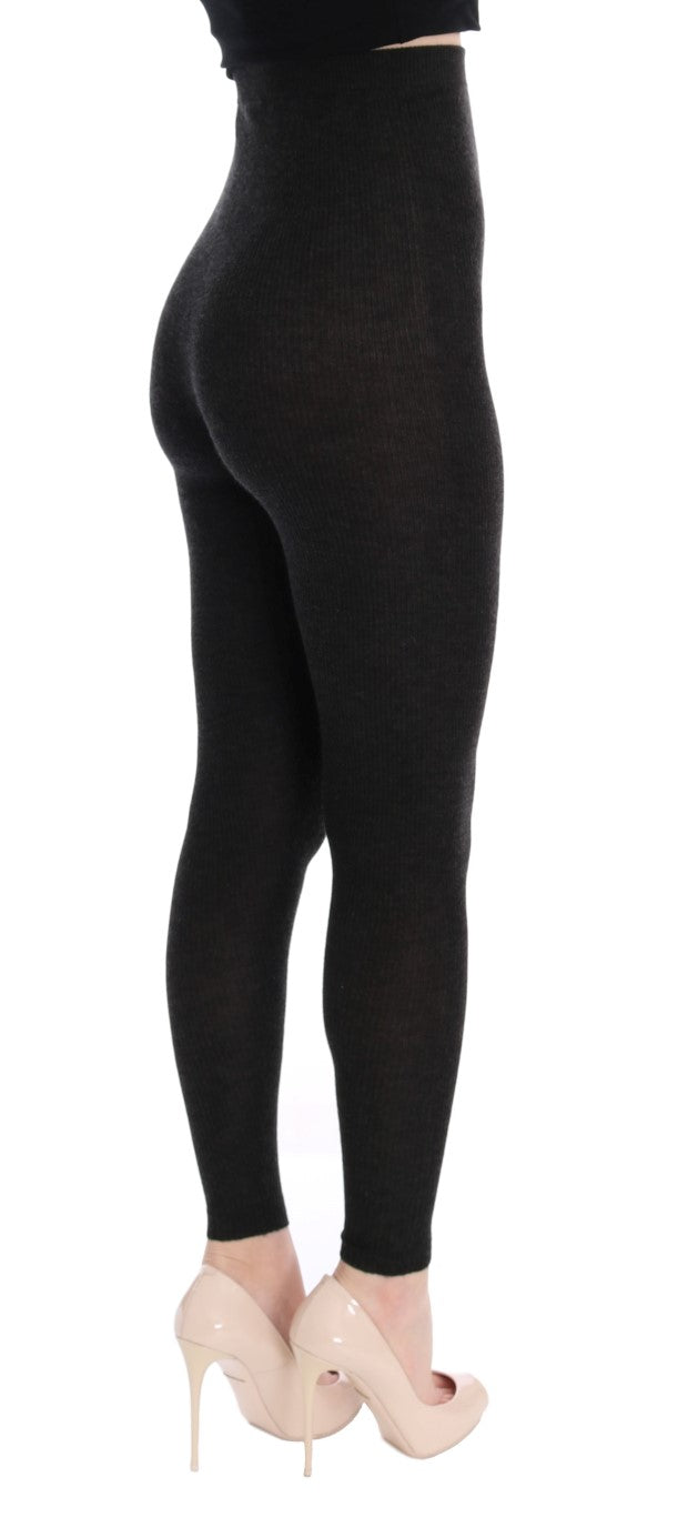 Dolce & Gabbana Elegant High-Waist Cashmere Tights Pants Dolce & Gabbana