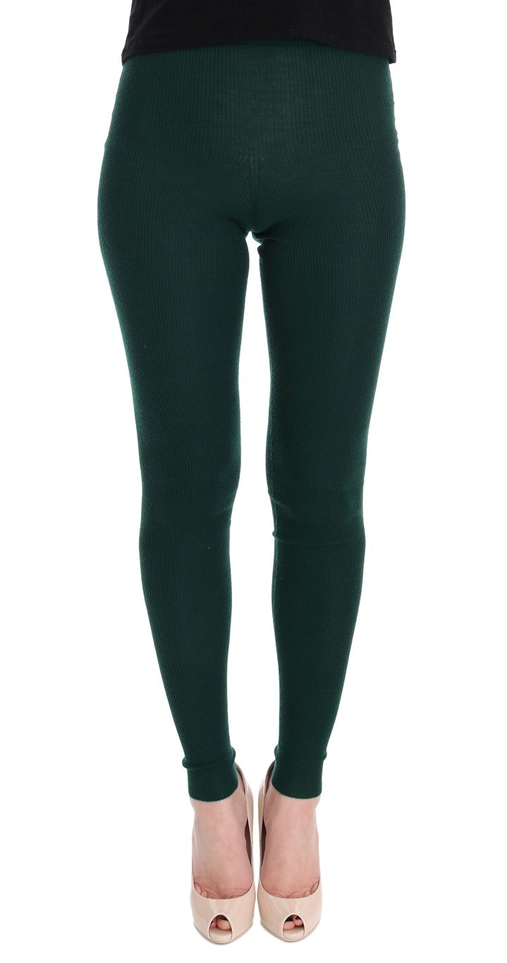 Dolce & Gabbana Elegant High-Waist Cashmere Tights Pants Dolce & Gabbana