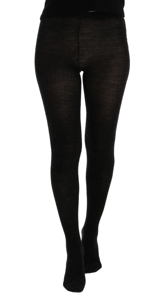 Dolce & Gabbana Elegant Gray High-Waist Stretch Tights Pants Dolce & Gabbana