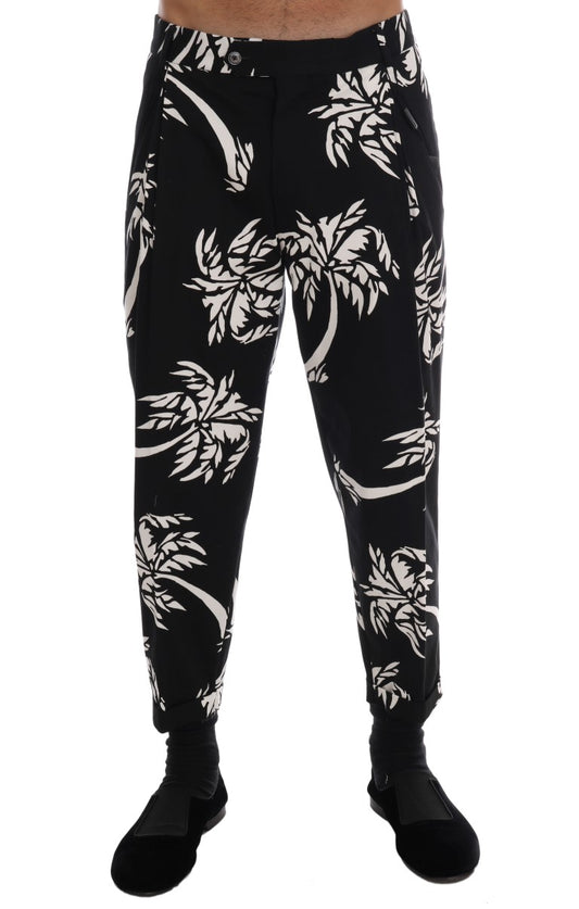 Dolce & Gabbana Elegant Tree Print Ankle Trousers Dolce & Gabbana