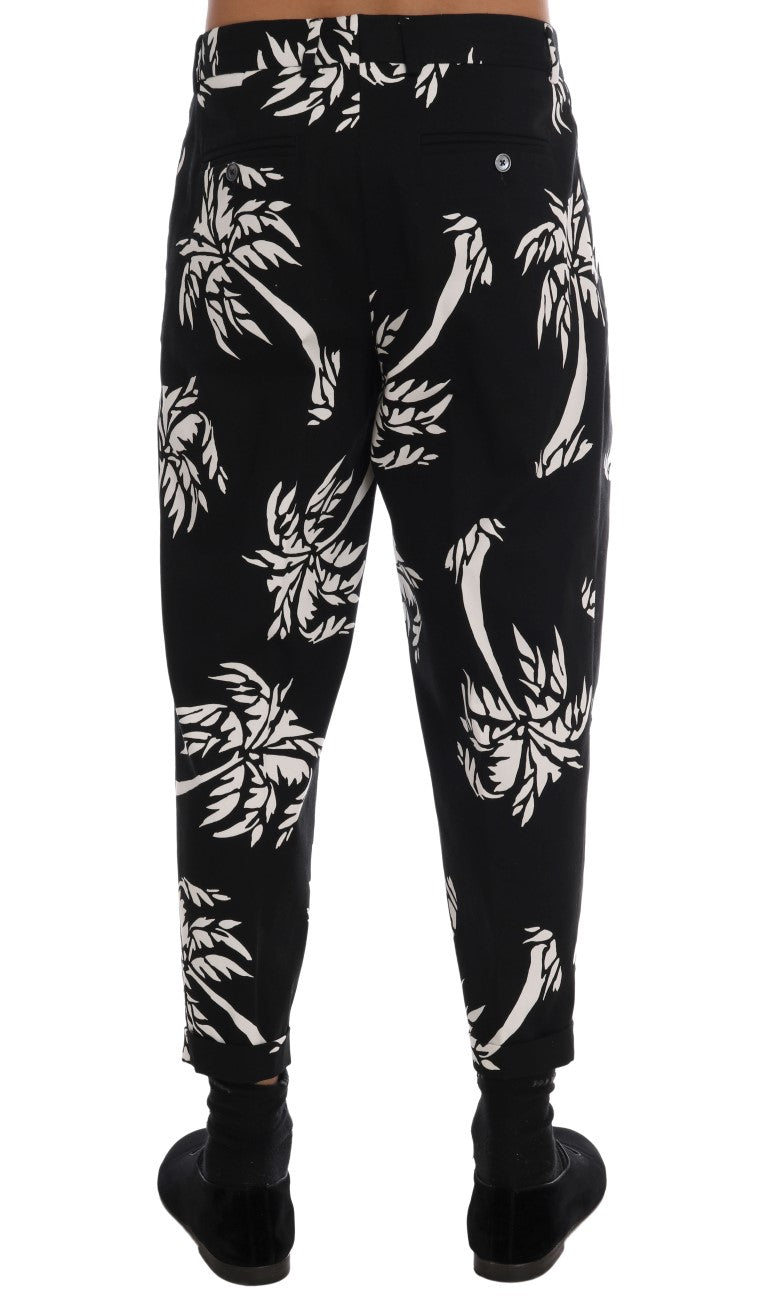 Dolce & Gabbana Elegant Tree Print Ankle Trousers Dolce & Gabbana