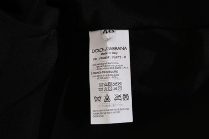 Dolce & Gabbana Elegant Brown Raccoon Fur Knee-Length Coat Dolce & Gabbana