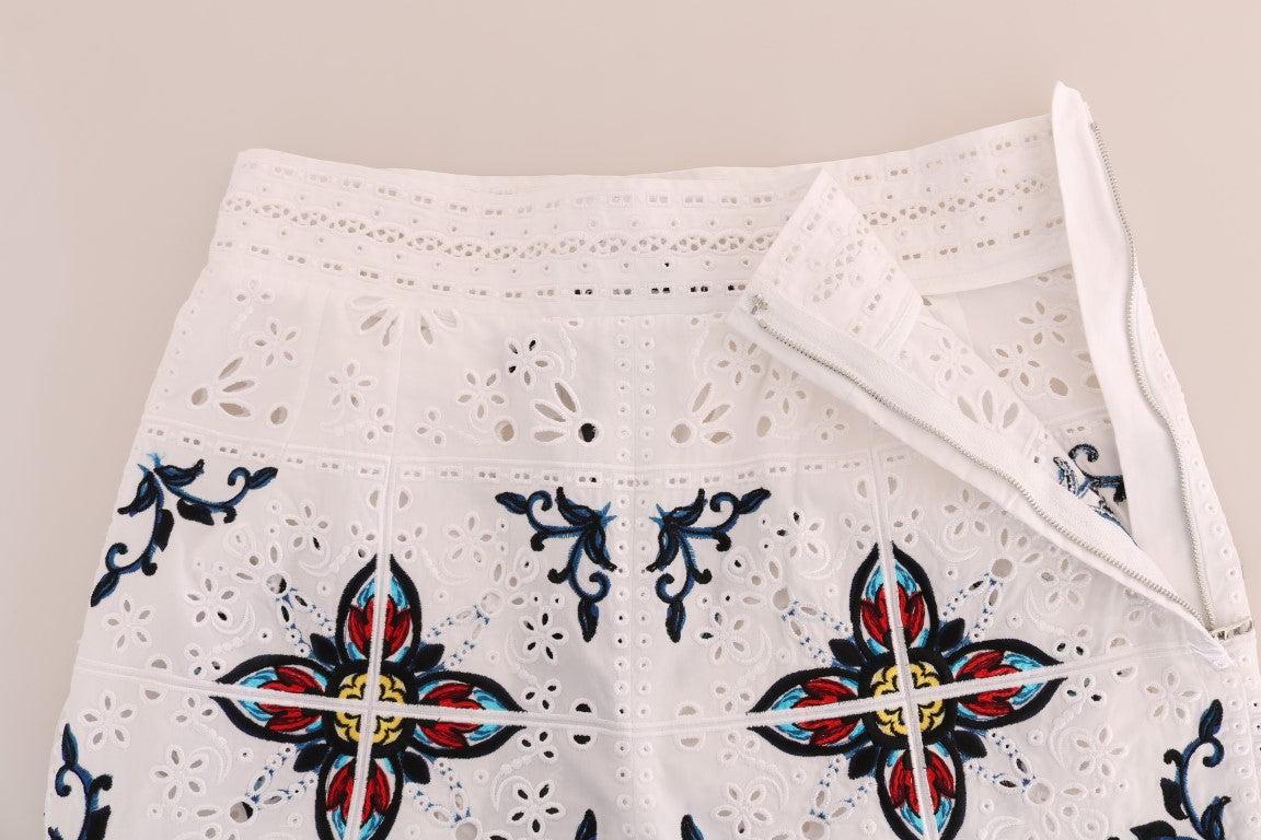 Dolce & Gabbana Majolica Embroidered Capri Elegance Dolce & Gabbana