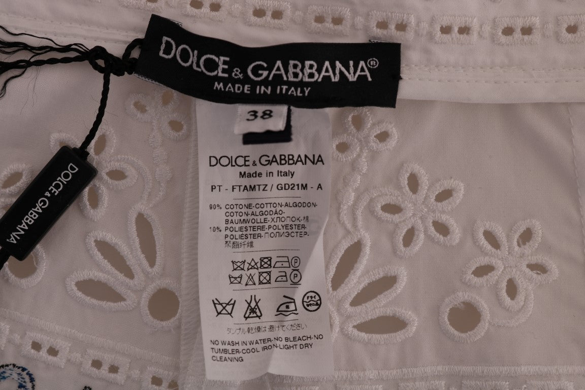 Dolce & Gabbana Majolica Embroidered Capri Elegance Dolce & Gabbana