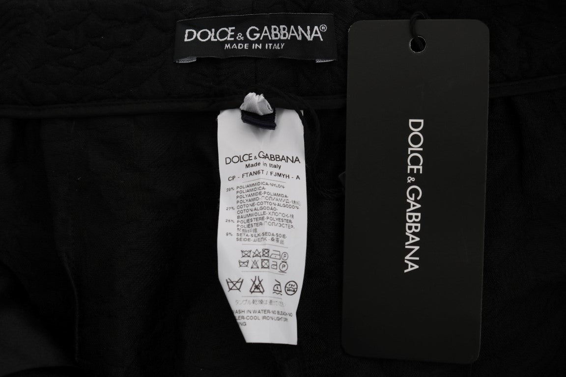 Dolce & Gabbana Elegant Floral Brocade Dress Shorts Dolce & Gabbana