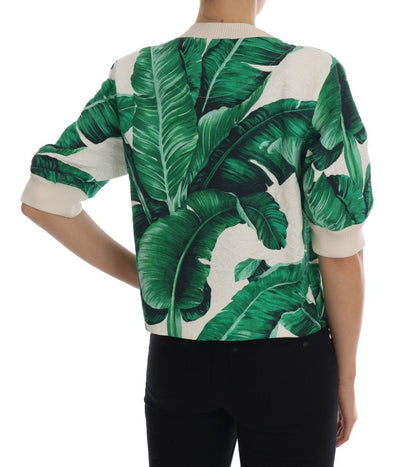 Dolce & Gabbana Tropical Sequined Sweater - Lush Greenery Edition Dolce & Gabbana