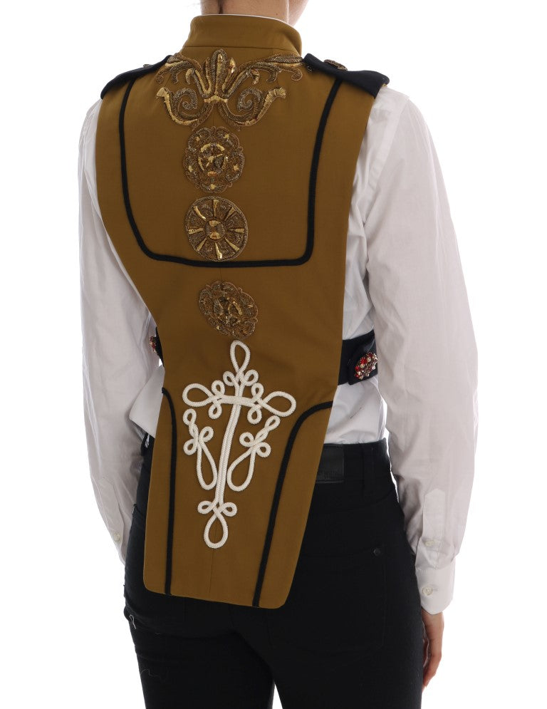 Dolce & Gabbana Runway Embellished Crystal Cross Vest Dolce & Gabbana