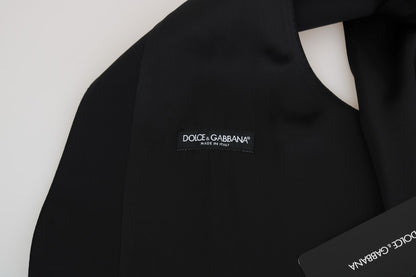 Dolce & Gabbana Elegant Slim Fit Formal Vest in Black Dolce & Gabbana