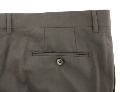 Dolce & Gabbana Elegant Pleated Black Wool Trousers Dolce & Gabbana