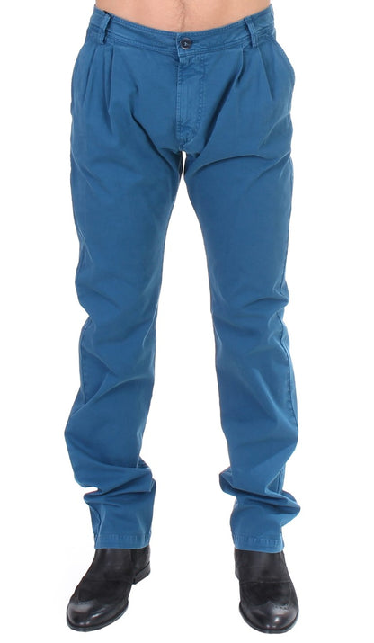 GF Ferre Elegant Straight Fit Cotton Chinos GF Ferre