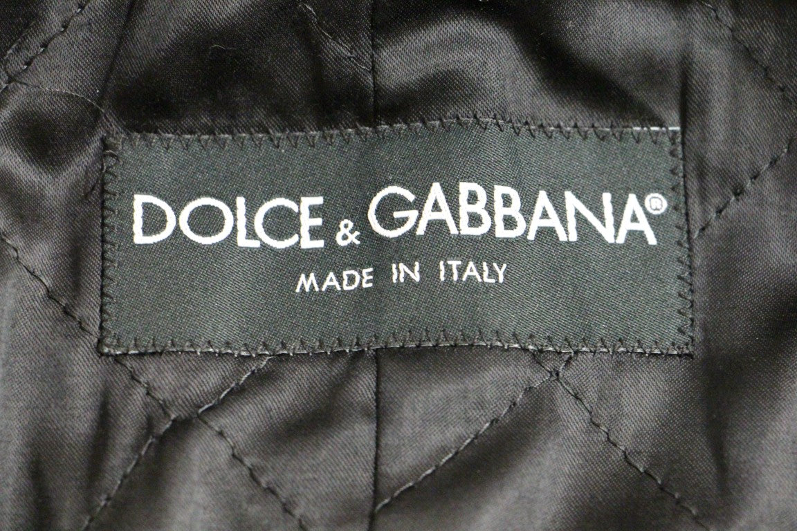 Dolce & Gabbana Sicilia Checkered Wool Blend Coat Dolce & Gabbana