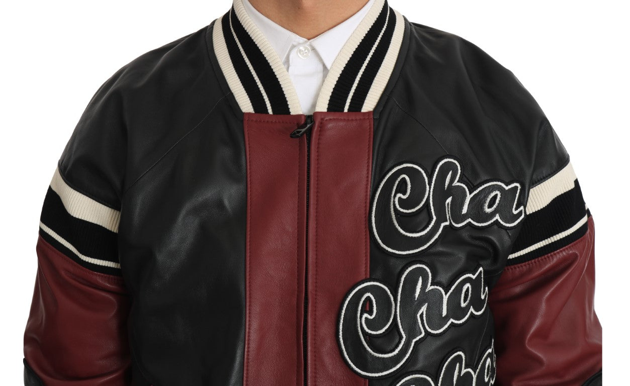 Dolce & Gabbana Exquisite Sheepskin Leather Bomber Jacket Dolce & Gabbana