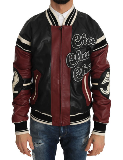 Dolce & Gabbana Exquisite Sheepskin Leather Bomber Jacket Dolce & Gabbana