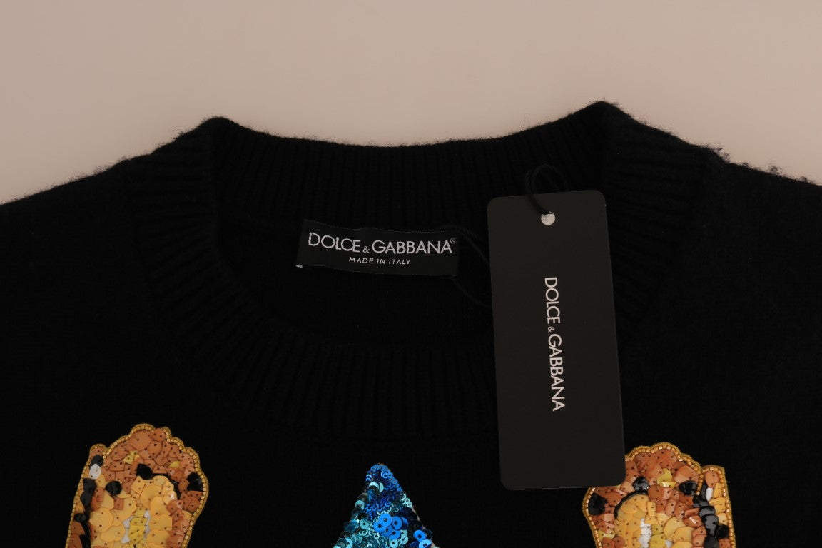 Dolce & Gabbana Enchanted Elegance Cashmere Sweater Dolce & Gabbana