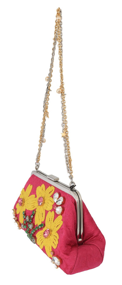 Dolce & Gabbana Elegant Evening Party Clutch in Pink Dolce & Gabbana