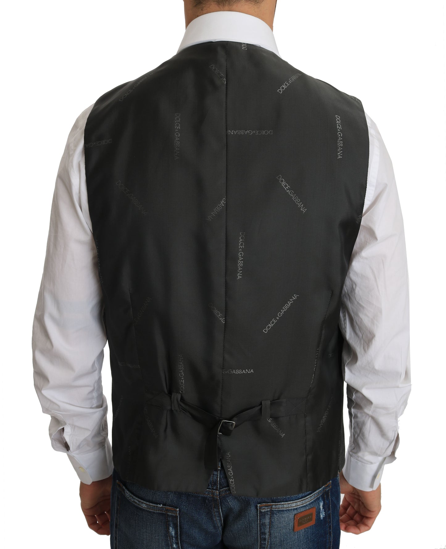 Dolce & Gabbana Elegant Checkered Wool Vest for the Urbane Man Dolce & Gabbana