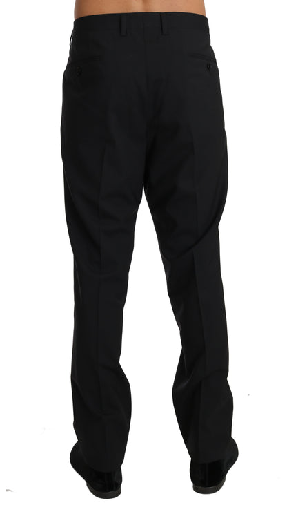 Dolce & Gabbana Elegant Black Wool Dress Pants Dolce & Gabbana