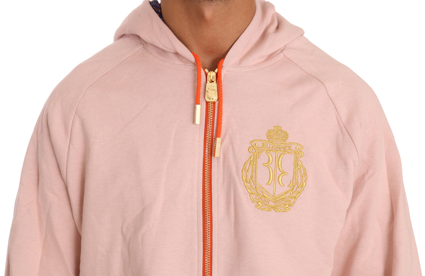 Billionaire Italian Couture Elegant Pink Cotton Sweatsuit Luxury Comfort Billionaire Italian Couture