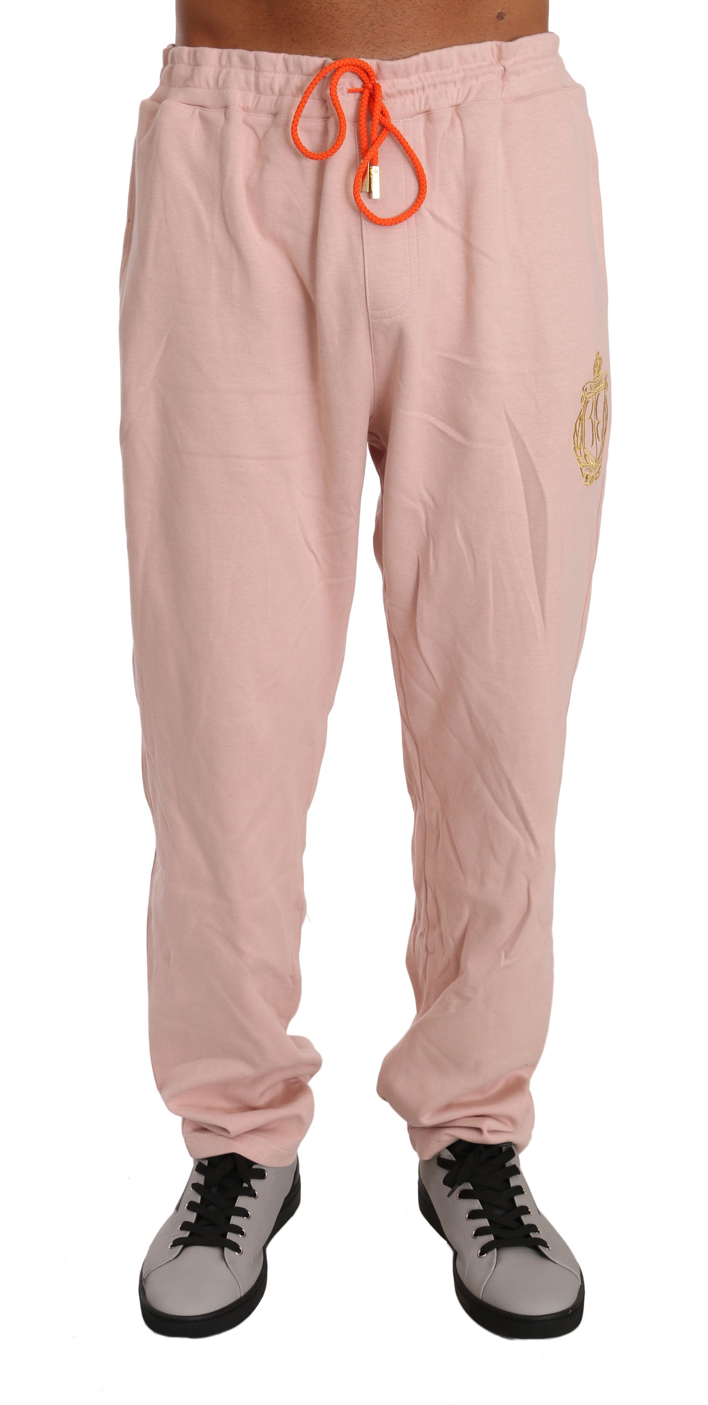 Billionaire Italian Couture Elegant Pink Cotton Sweatsuit Luxury Comfort Billionaire Italian Couture