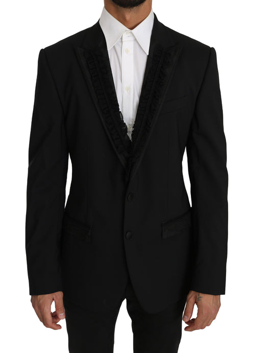 Dolce & Gabbana Elegant Black Slim Fit Martini Blazer Jacket Dolce & Gabbana