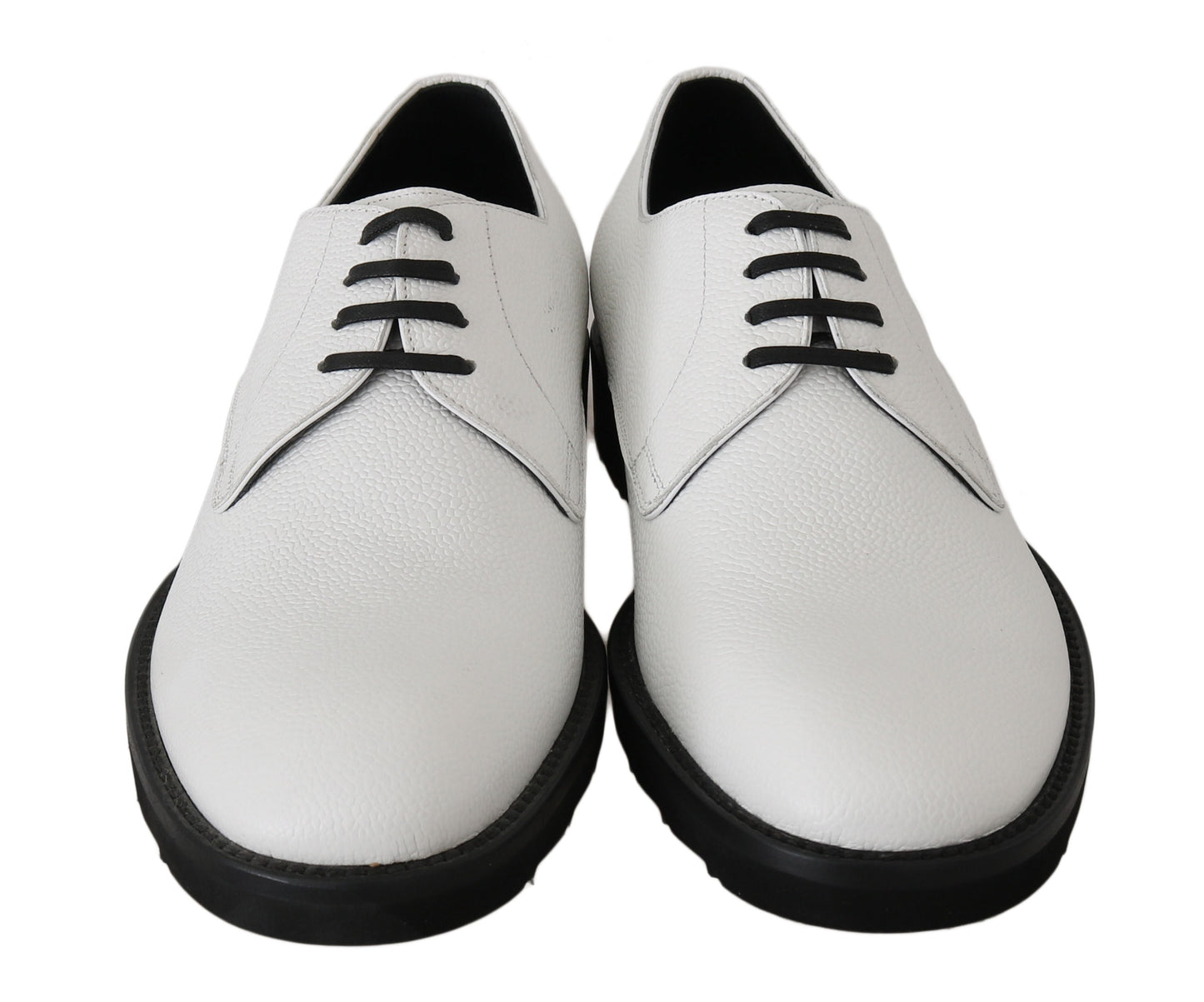 Dolce & Gabbana Elegant White Formal Leather Shoes Dolce & Gabbana