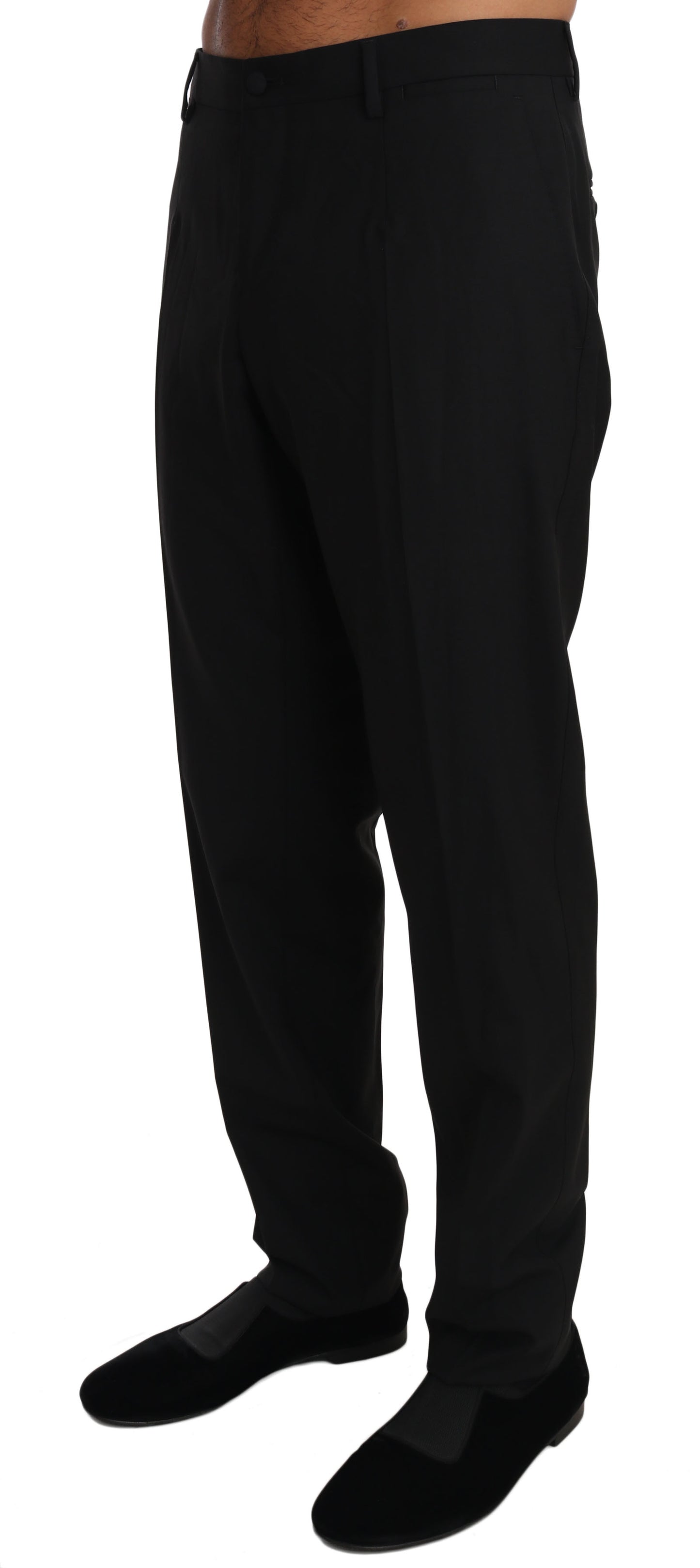 Dolce & Gabbana Elegant Formal Wool Blend Trousers Dolce & Gabbana