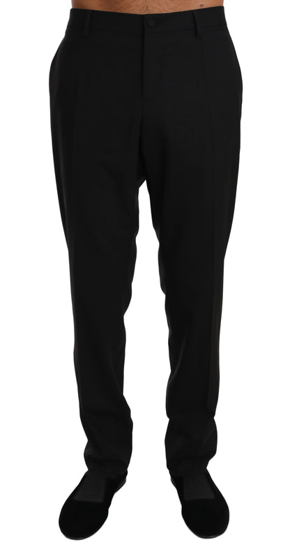 Dolce & Gabbana Elegant Formal Wool Blend Trousers Dolce & Gabbana