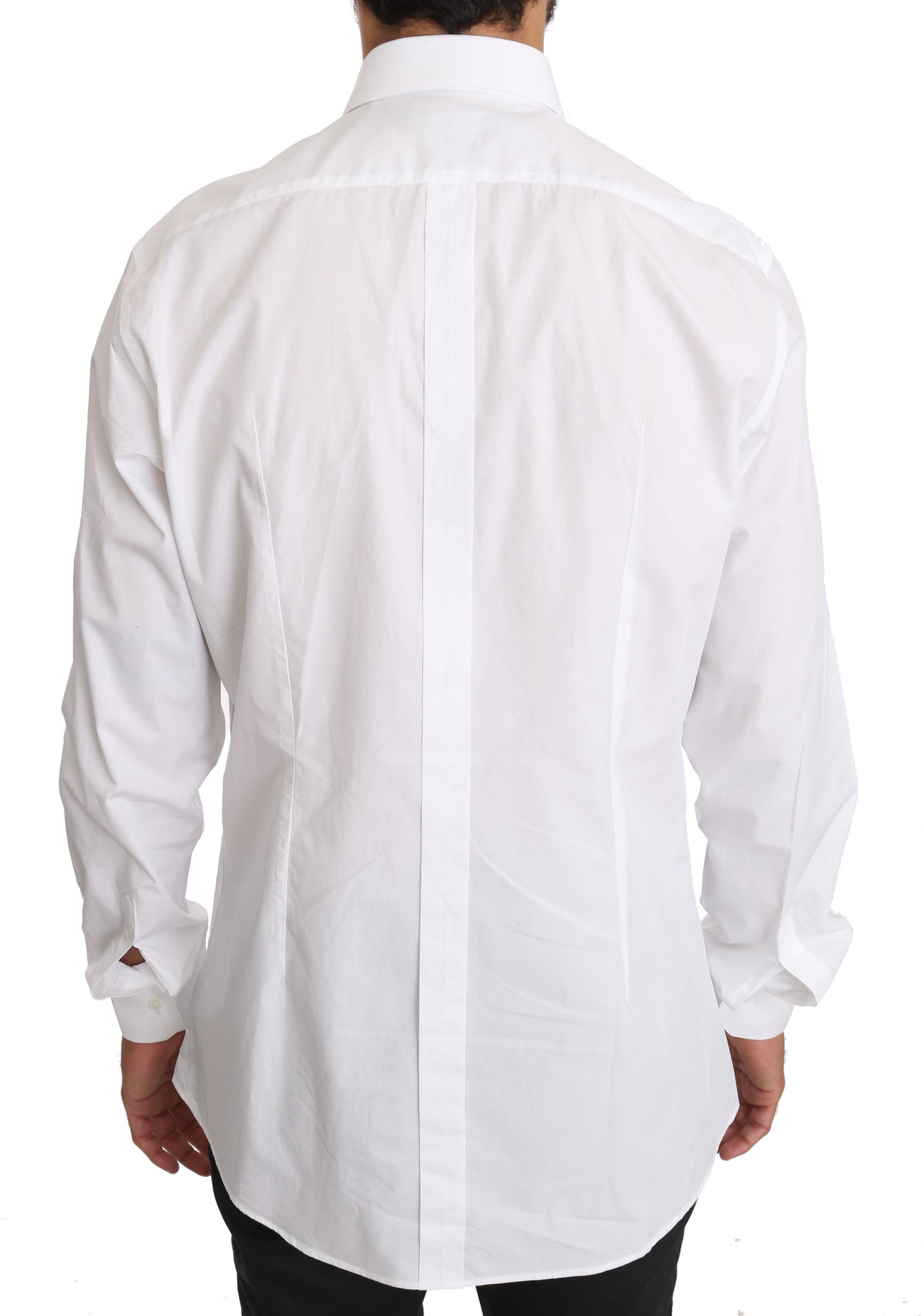 Dolce & Gabbana Elegant Slim Fit Dress Shirt in Pure White Dolce & Gabbana