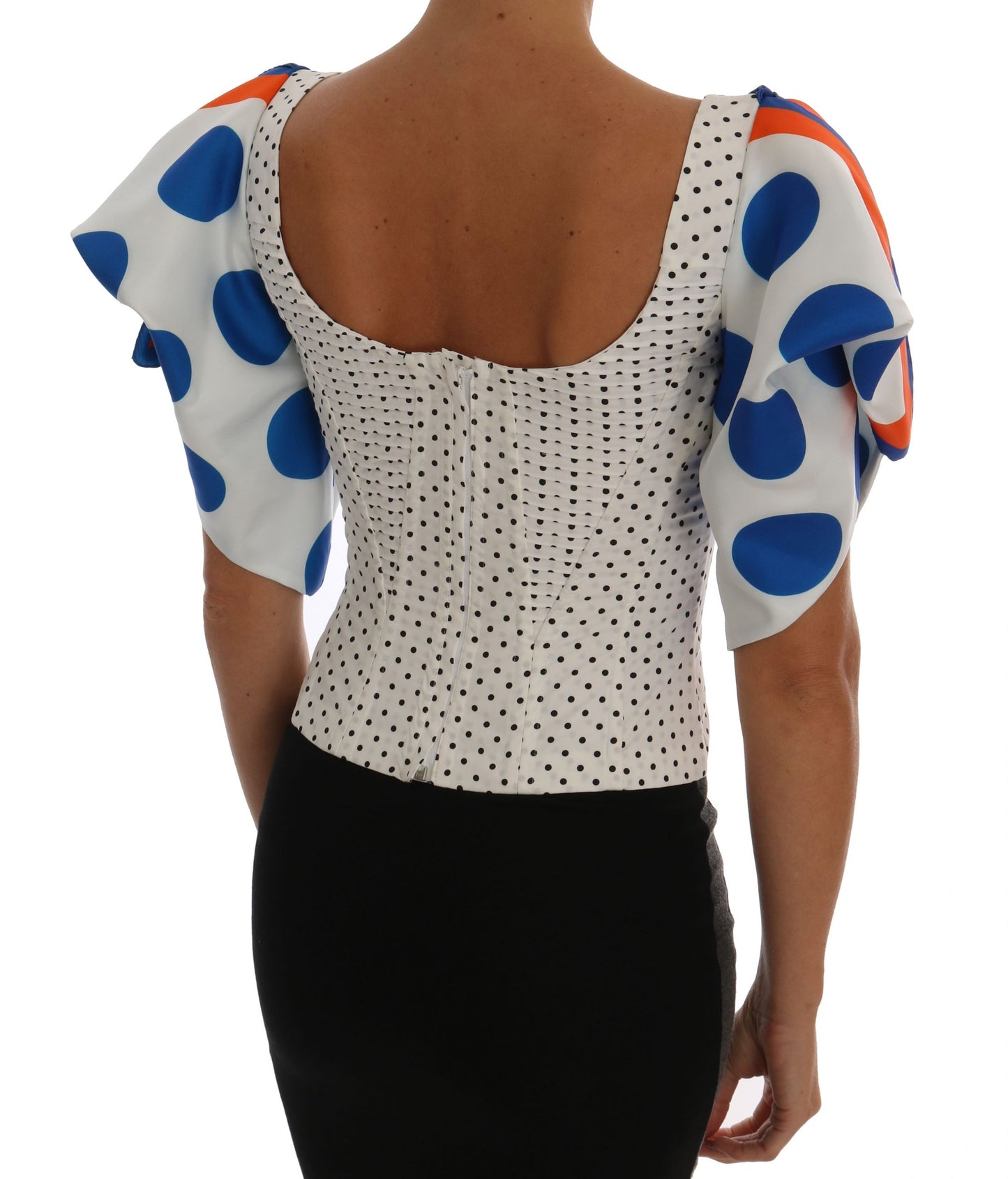 Dolce & Gabbana Elegant Polka Dot Bustier Top Dolce & Gabbana