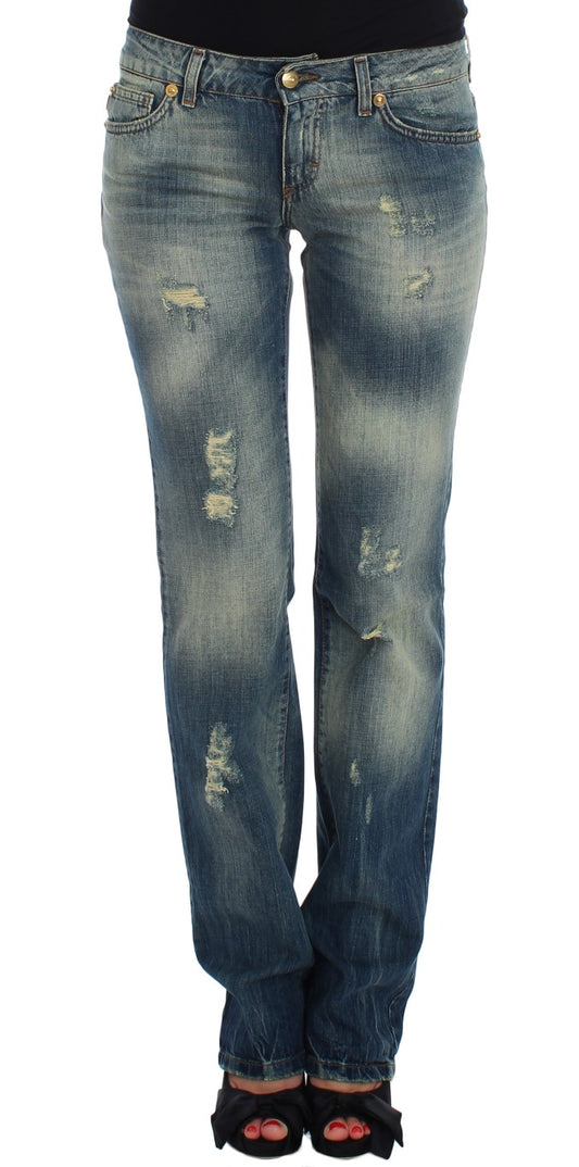 Cavalli Sleek Flair Leg Low Waist Denim Cavalli