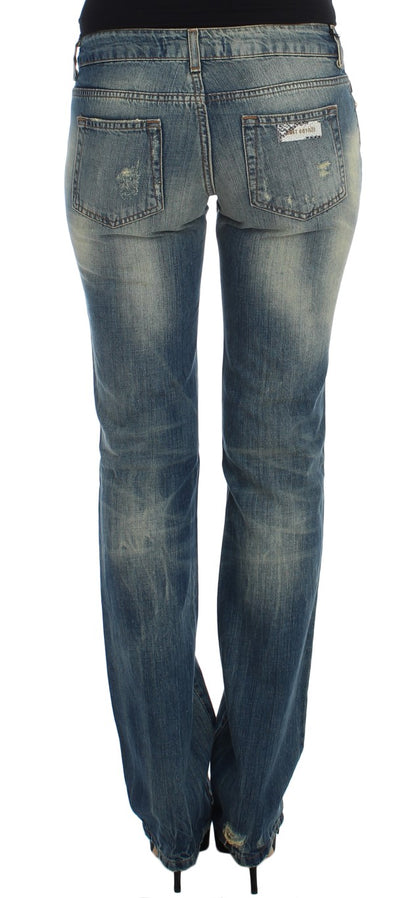 Cavalli Sleek Flair Leg Low Waist Denim Cavalli