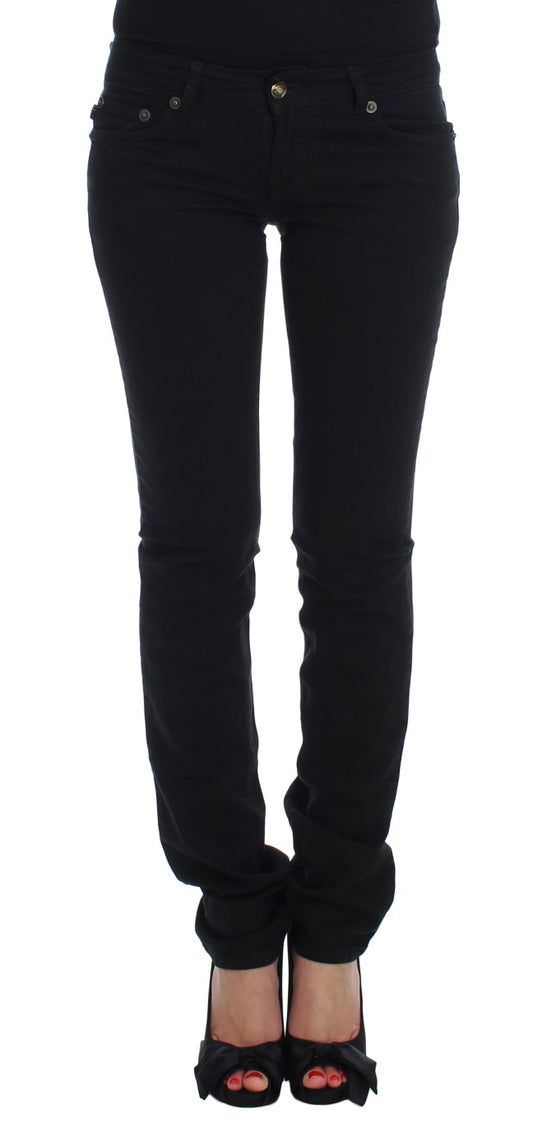 Cavalli Chic Slim Skinny Black Jeans Cavalli