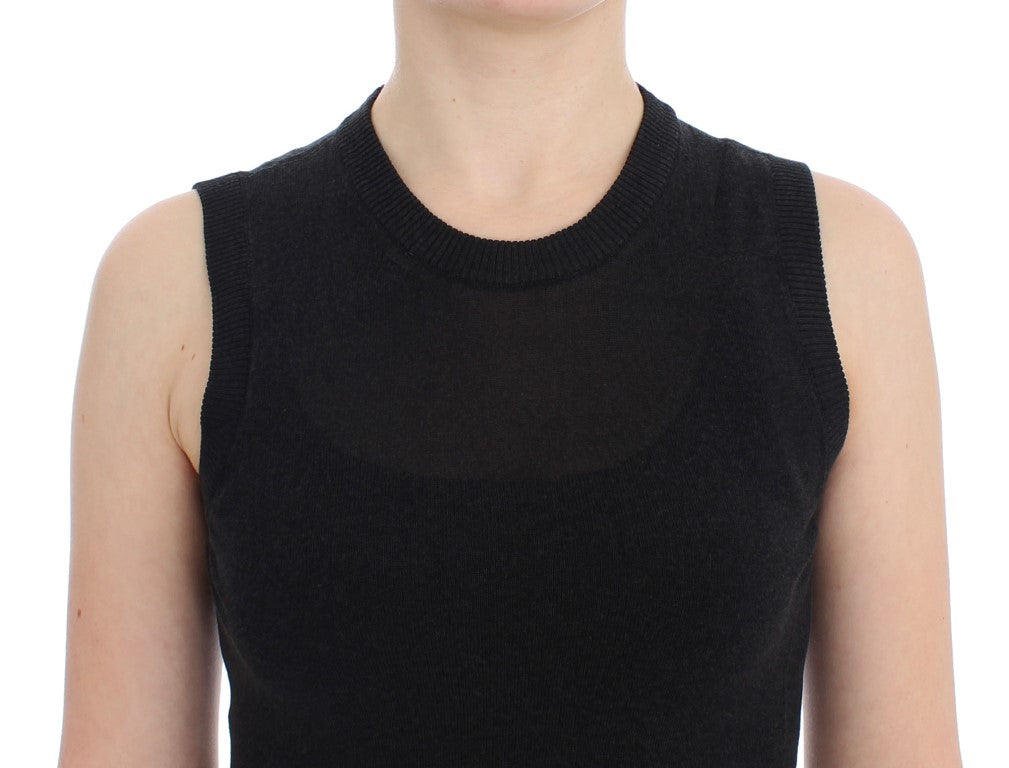 Dolce & Gabbana Elegant Black Sleeveless Pullover Vest Dolce & Gabbana