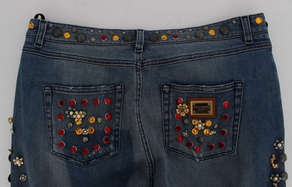 Dolce & Gabbana Enchanted Sicily Embellished Boyfriend Jeans Dolce & Gabbana