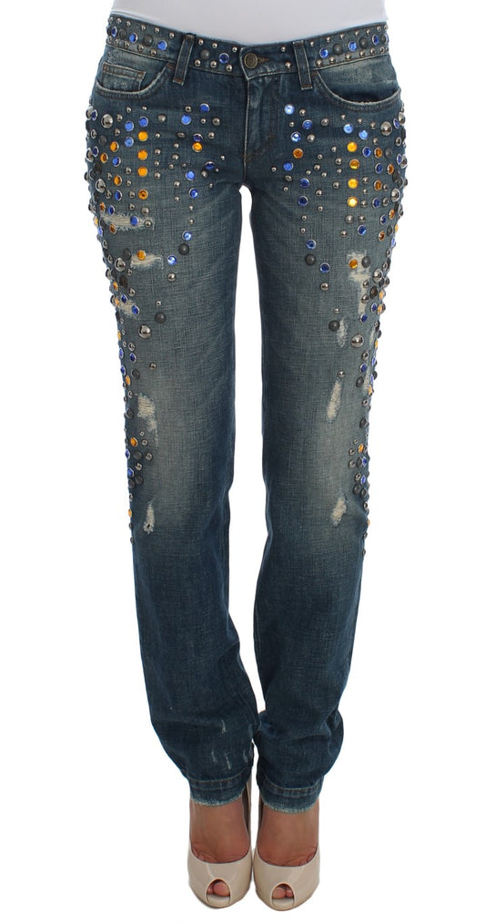 Dolce & Gabbana Enchanted Sicily Crystal Embellished Jeans Dolce & Gabbana