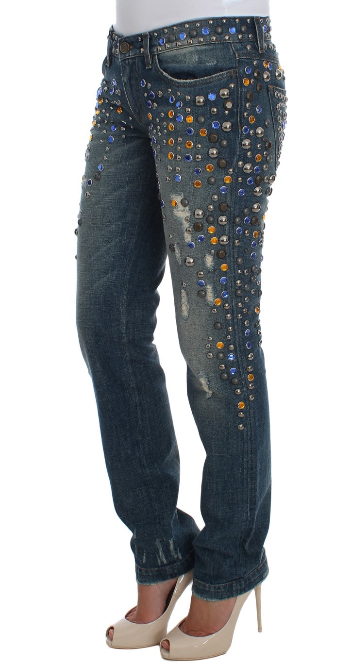 Dolce & Gabbana Enchanted Sicily Crystal Embellished Jeans Dolce & Gabbana