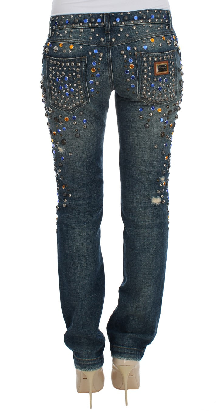 Dolce & Gabbana Enchanted Sicily Crystal Embellished Jeans Dolce & Gabbana