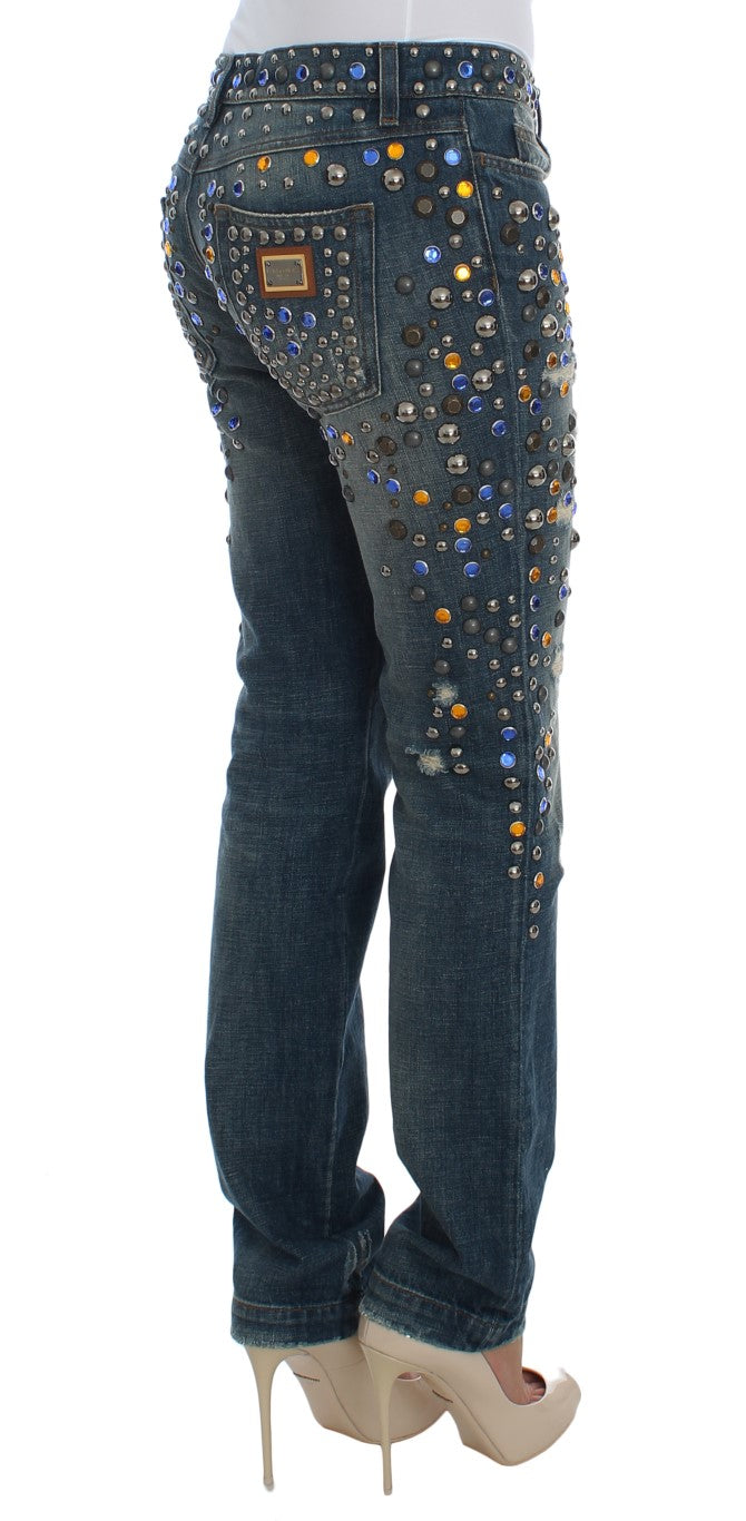 Dolce & Gabbana Enchanted Sicily Crystal Embellished Jeans Dolce & Gabbana