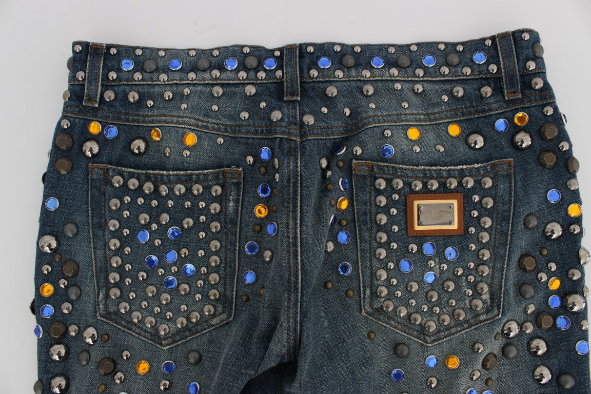 Dolce & Gabbana Enchanted Sicily Crystal Embellished Jeans Dolce & Gabbana