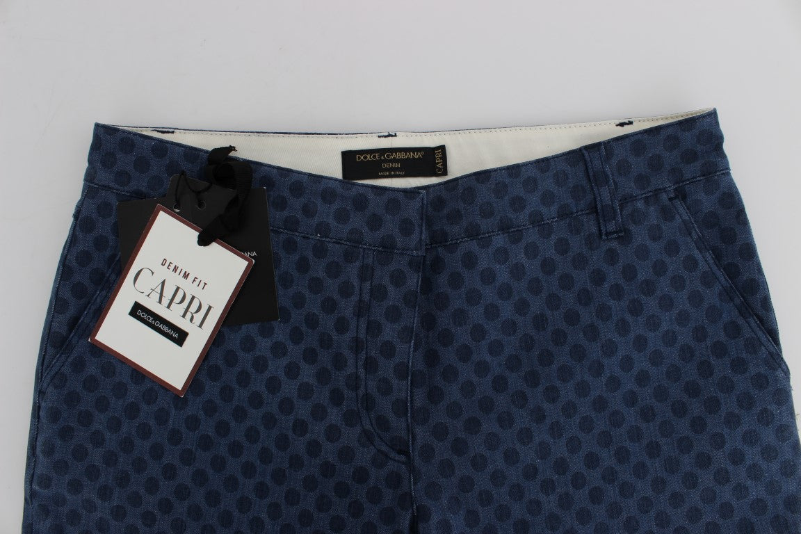 Dolce & Gabbana Polka Dotted Capri Stretch Jeans Dolce & Gabbana