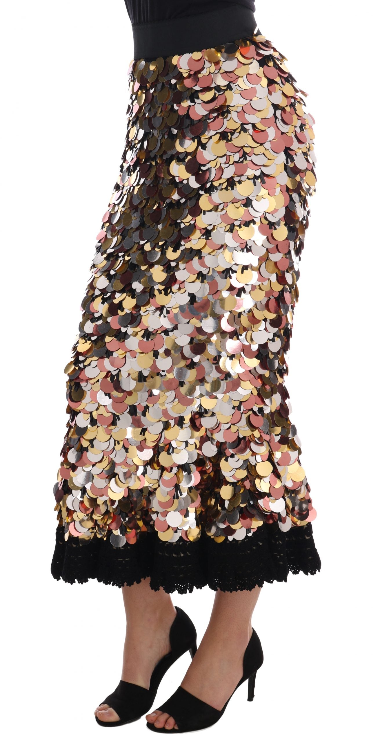 Dolce & Gabbana Sequin Embellished High-Waist Pencil Skirt Dolce & Gabbana