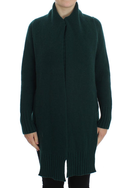 Dolce & Gabbana Elegant Green Cashmere Cardigan Sweater Dolce & Gabbana