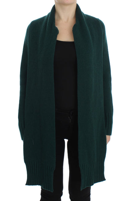 Dolce & Gabbana Elegant Green Cashmere Cardigan Sweater Dolce & Gabbana