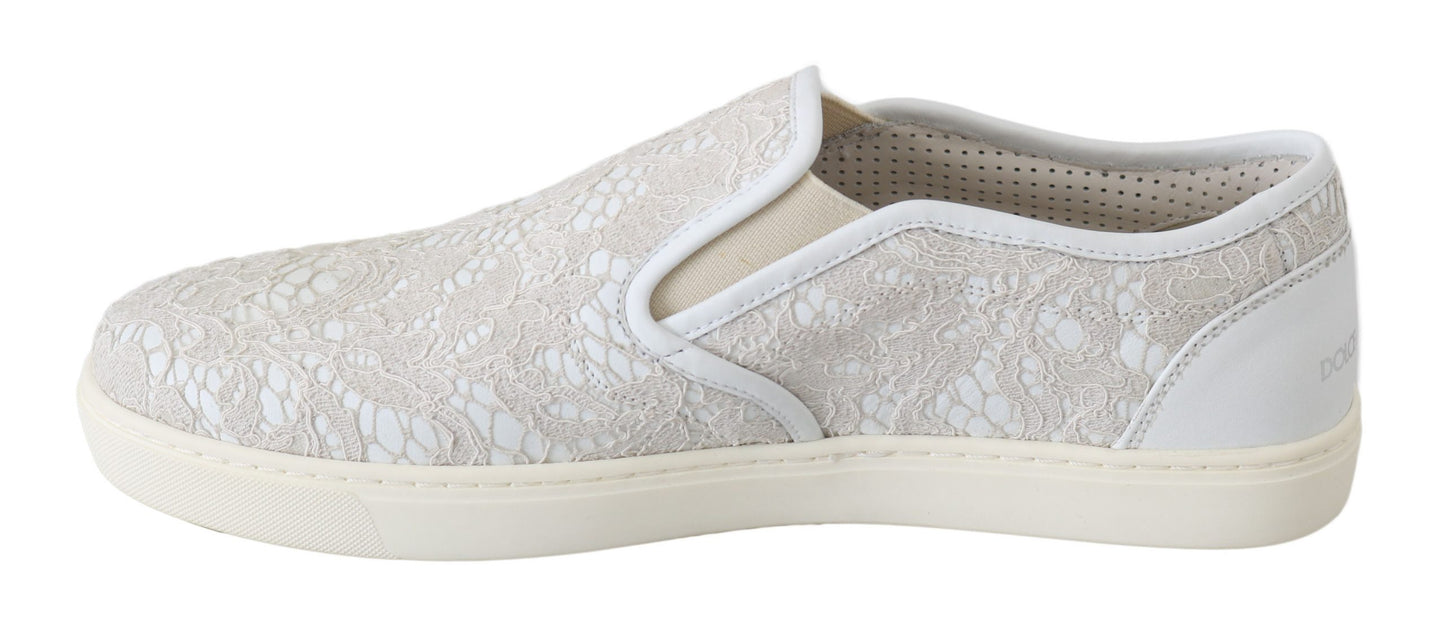 Dolce & Gabbana Elegant Off White Loafers for Ladies Dolce & Gabbana